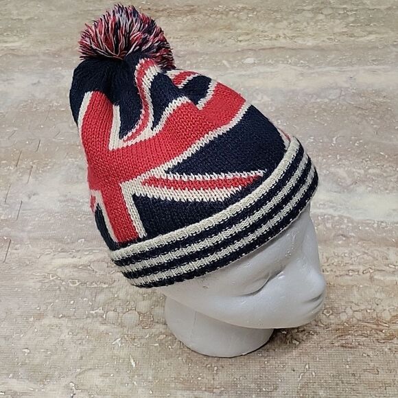None Other - BRITTISH FLAG MENS KNIT BEANIE OSFM